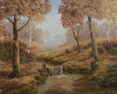 Mid Century "October Song" Minnesota Autumn Forest Landscape