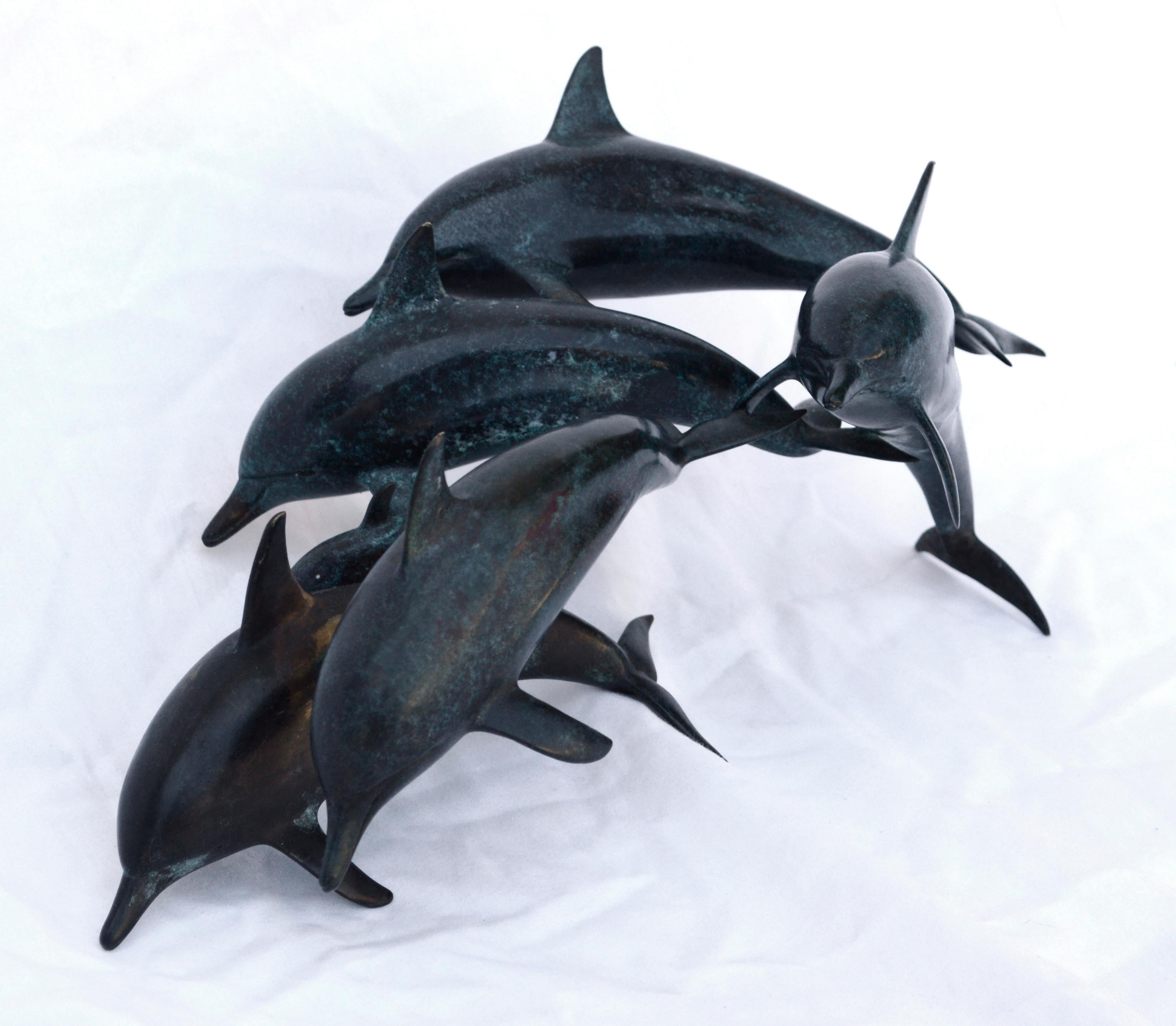 Pod of Dolphins #11 of 50 - Sculpture by Winston Walter Carmean
