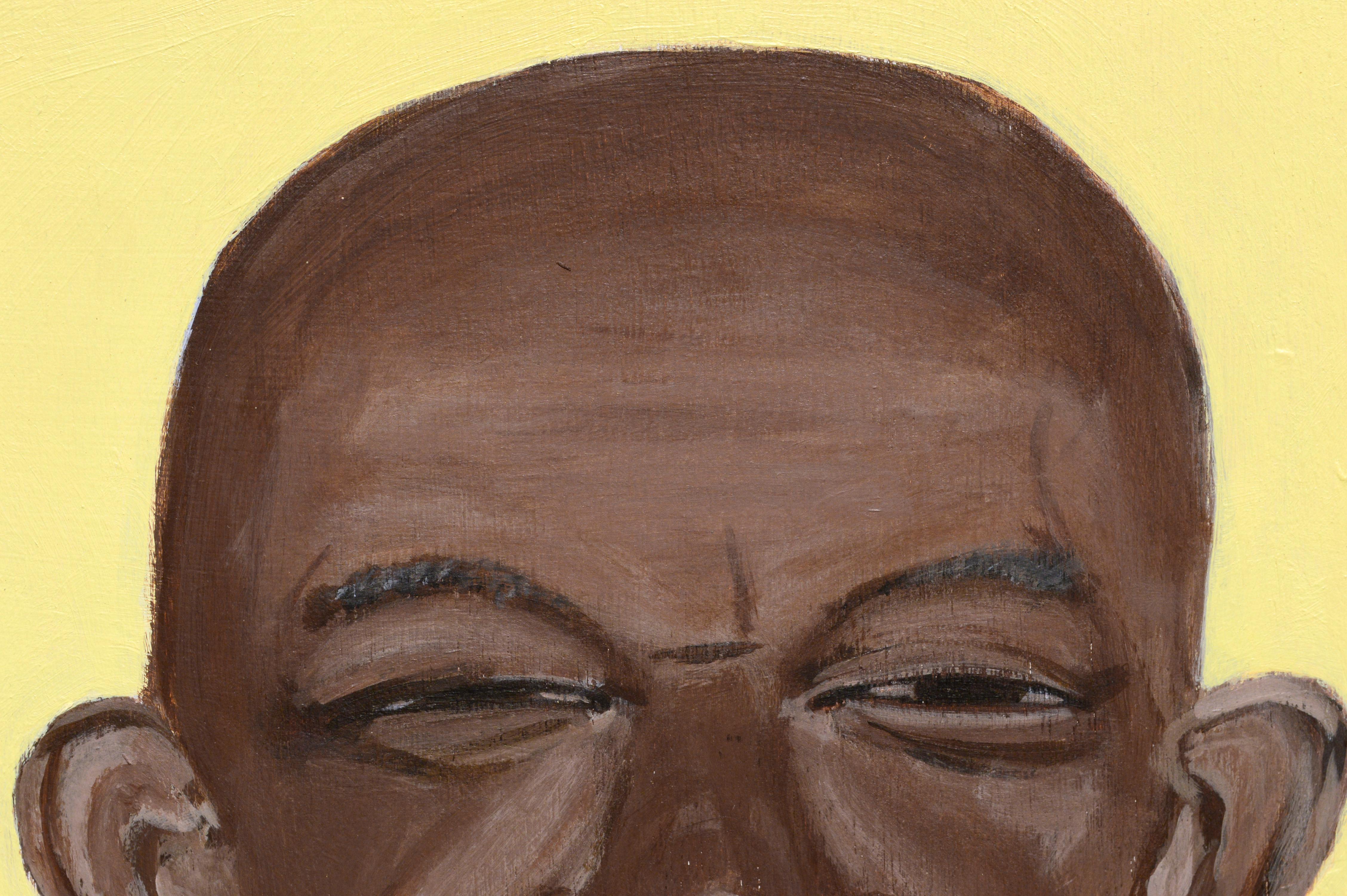 Cara #57 (Portrait of an African American Man) - Painting by Jonathan Parker