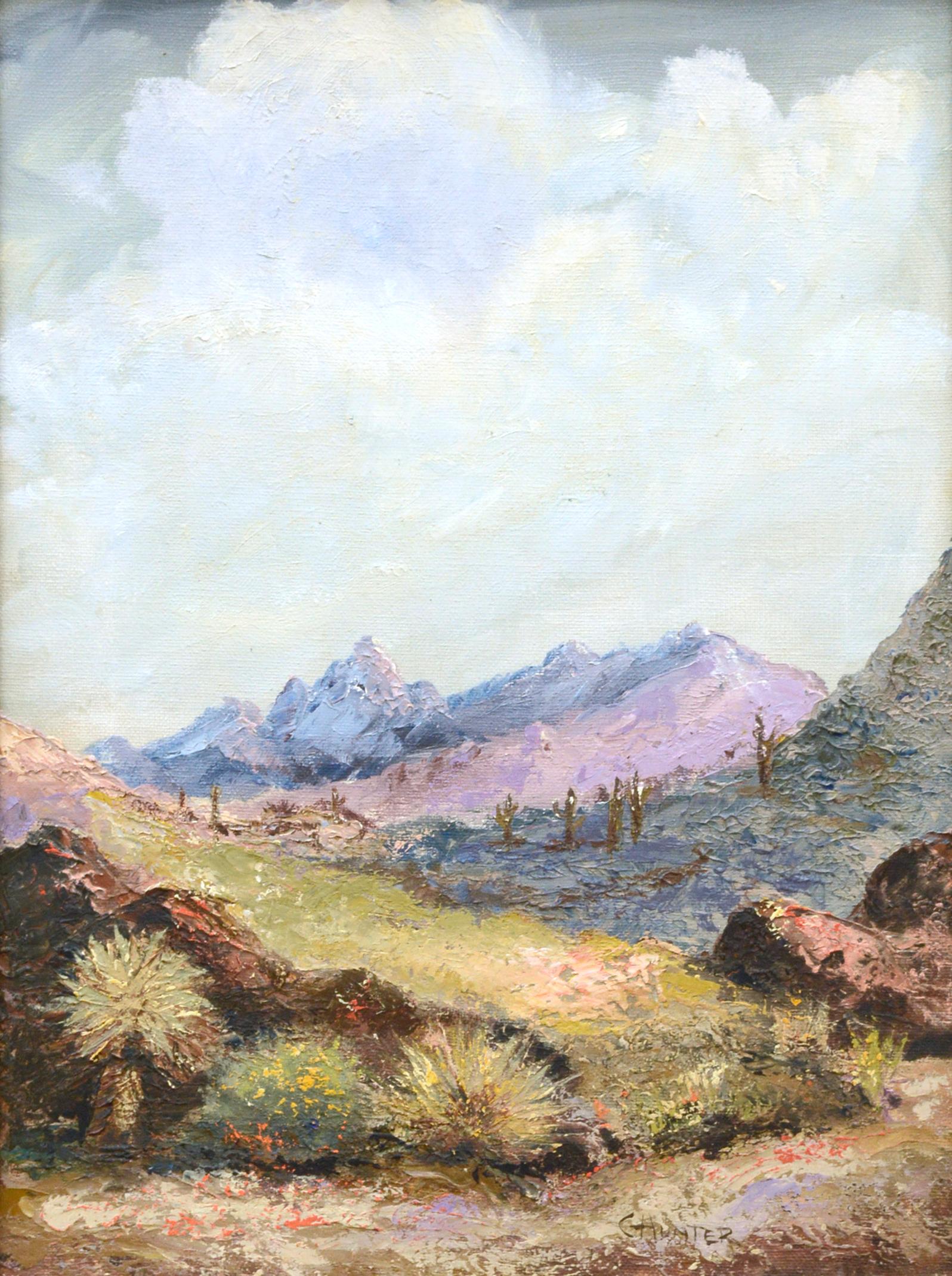 Paesaggio montano del deserto - Painting di Cecil C. Hunter