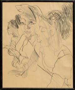 Chicas en el mostrador de la comida