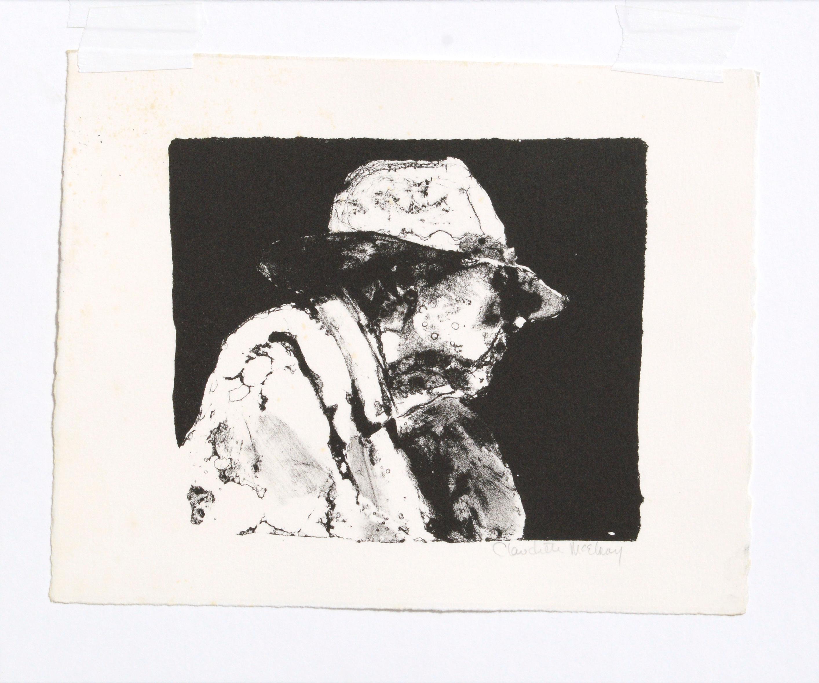 Elderly Man with a Hat - Etching 1
