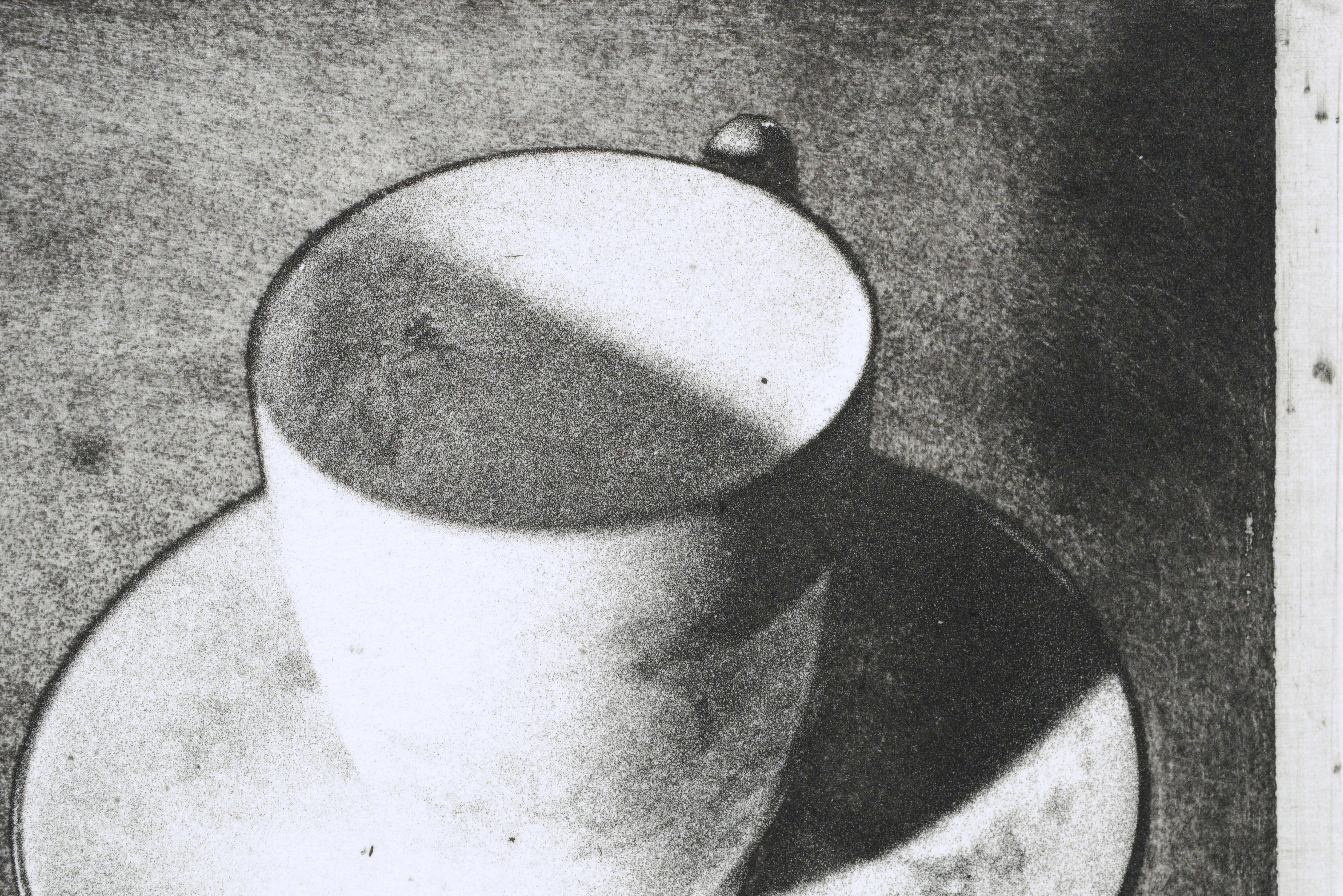 Cup & Saucer (Grandmother's Artifacts), Foto-Radierung Stillleben  (Realismus), Print, von Claudette McElroy