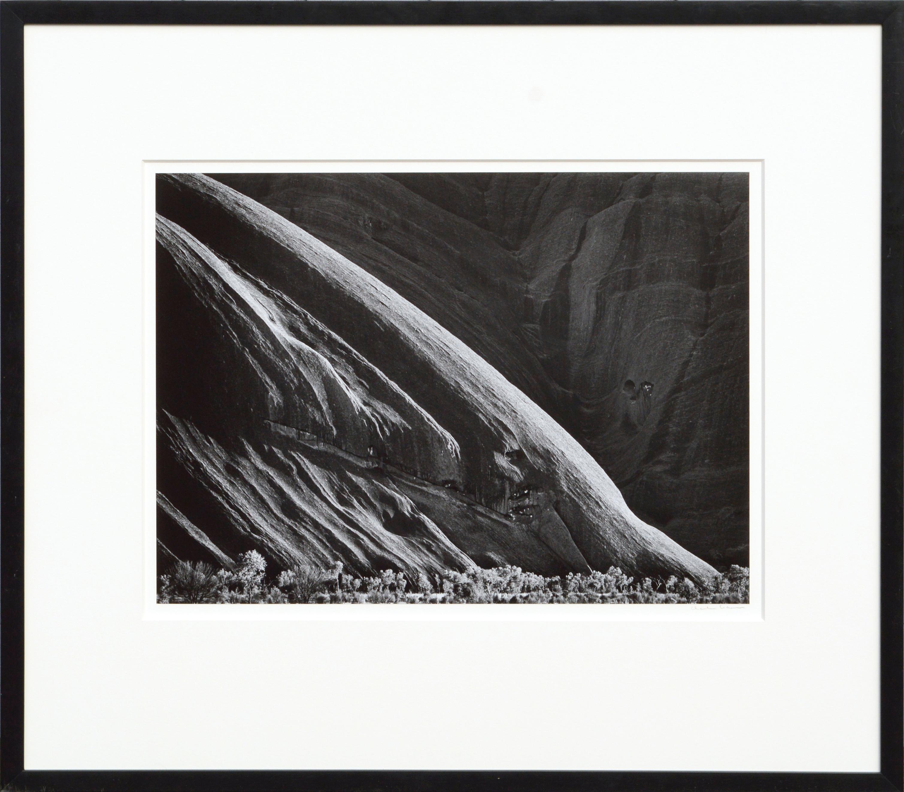 „Morning, Ayers Rock“, Schwarz-Weiß-Australien-Landschaftsfotografie