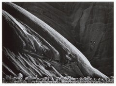"Mañana, Ayers Rock", Fotografía en blanco y negro del paisaje de Australia