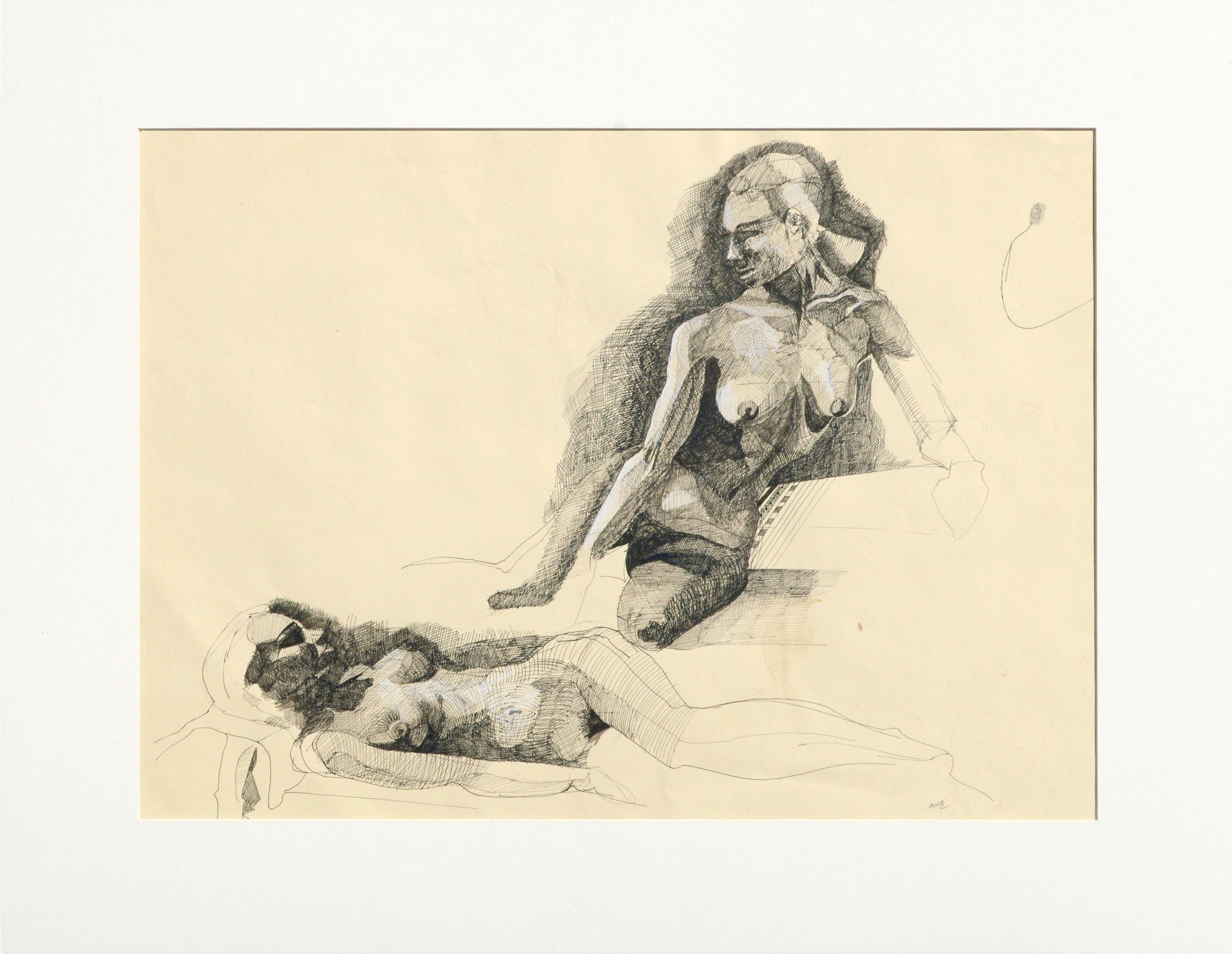 Michael William Eggleston Nude – Zwei Akte Figurstudie 