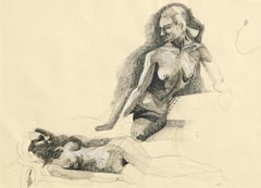 Two Nudes Figure Study