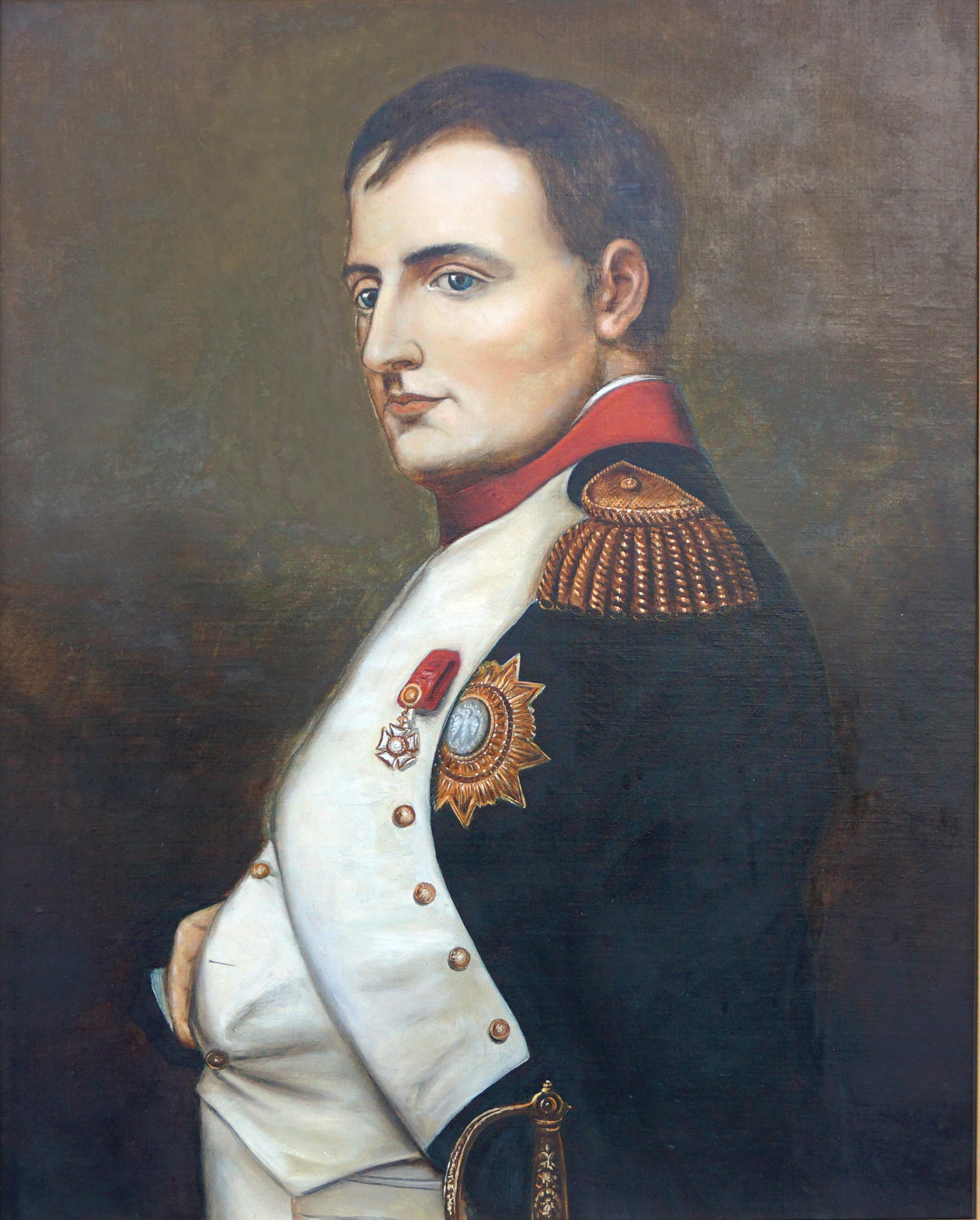 Study of Paul DeLaroche's Napoleon Bonapart Portrait - Painting by Unknown