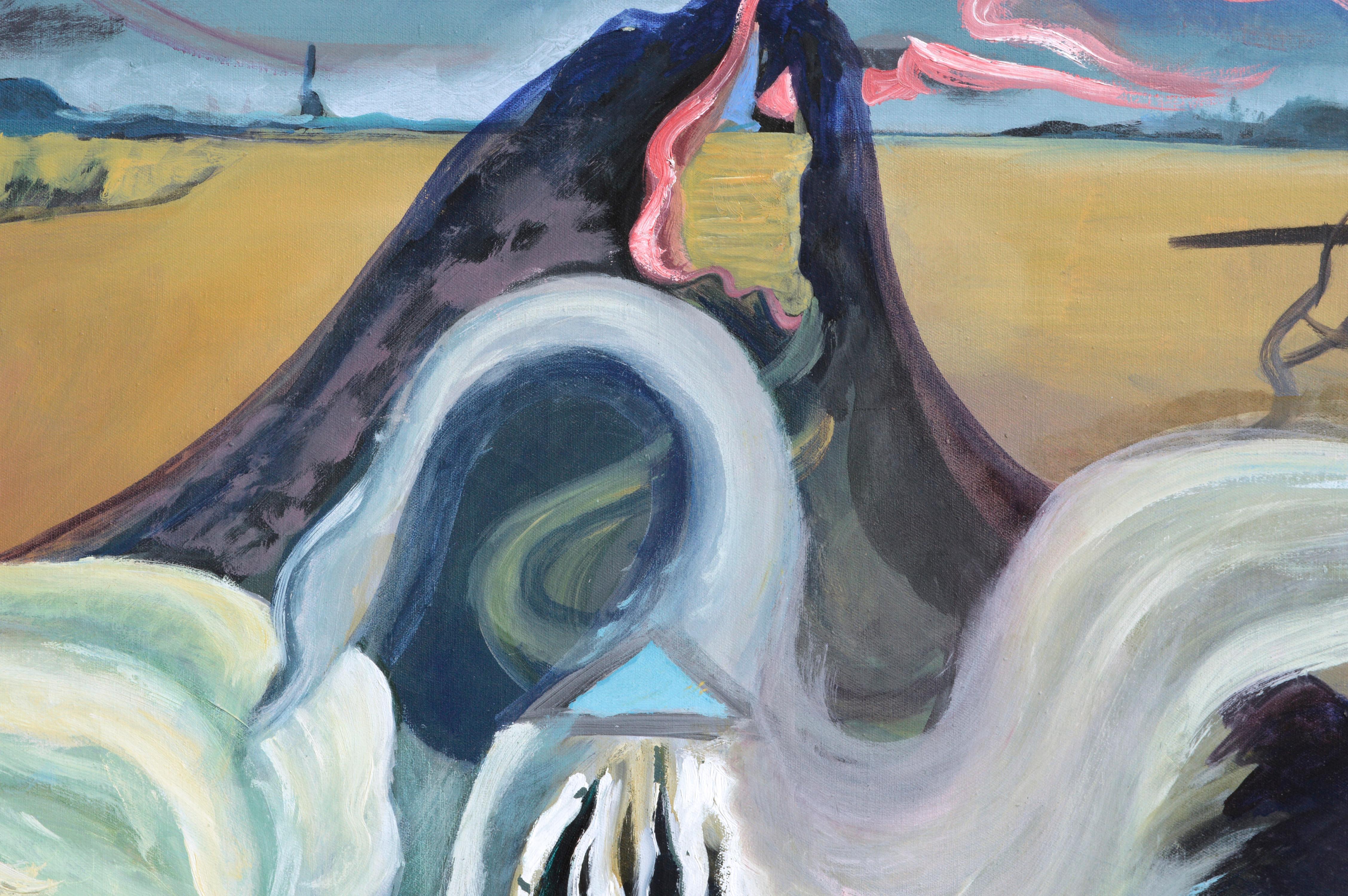 Bacchanale Swan  - Painting by Ruth Harvey