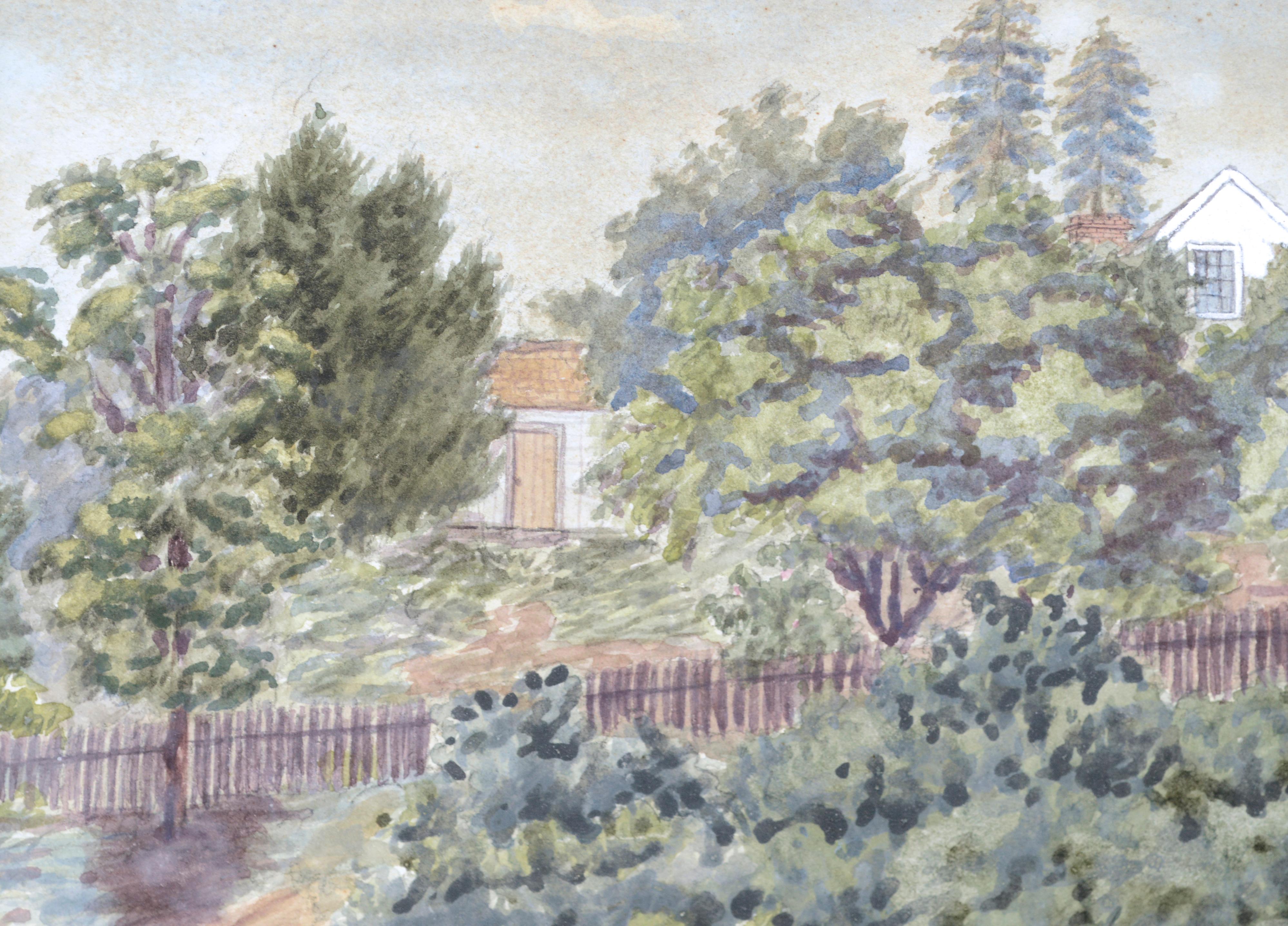 Late 19th Century Berkeley Hills Home - American Impressionist Art by Kate Chandler Thompson
