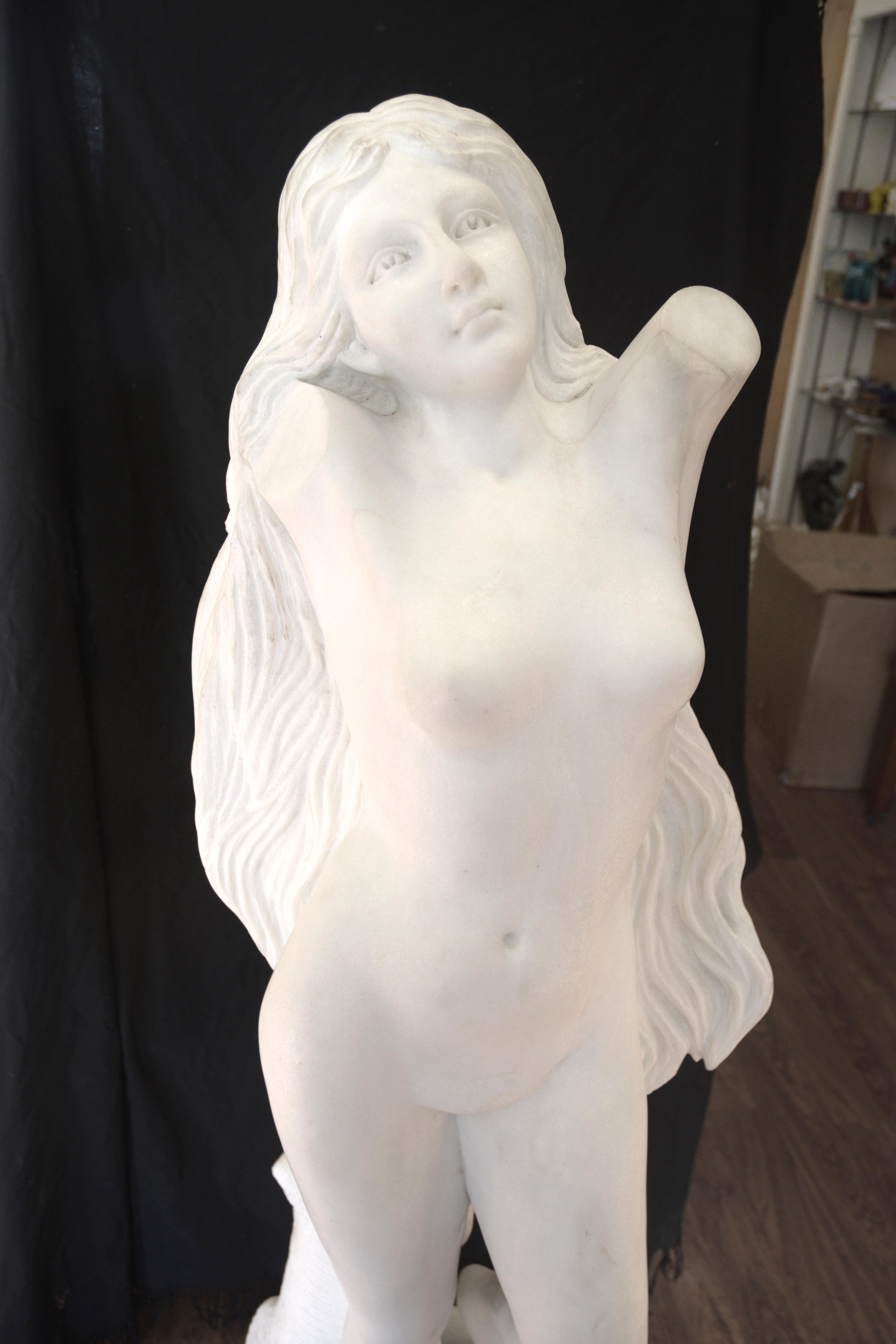 Venus Monumental Marble Statue Passini  7