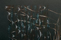 Kimono of Teal Lace and Orange Ribbons