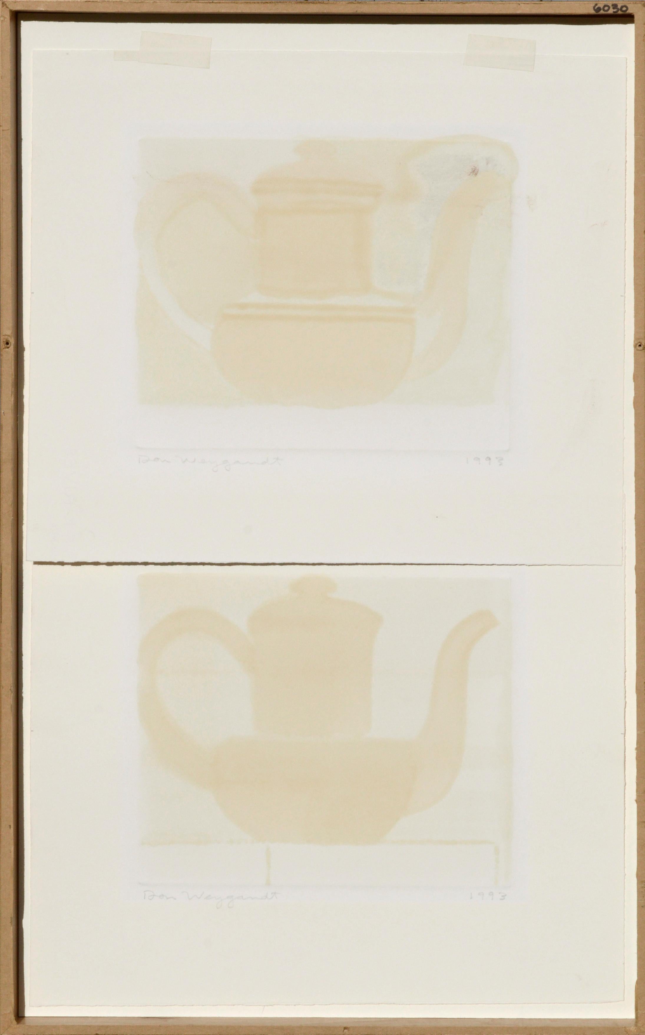 Two Red Teapots Still Life Modern by Don Weygandt 5