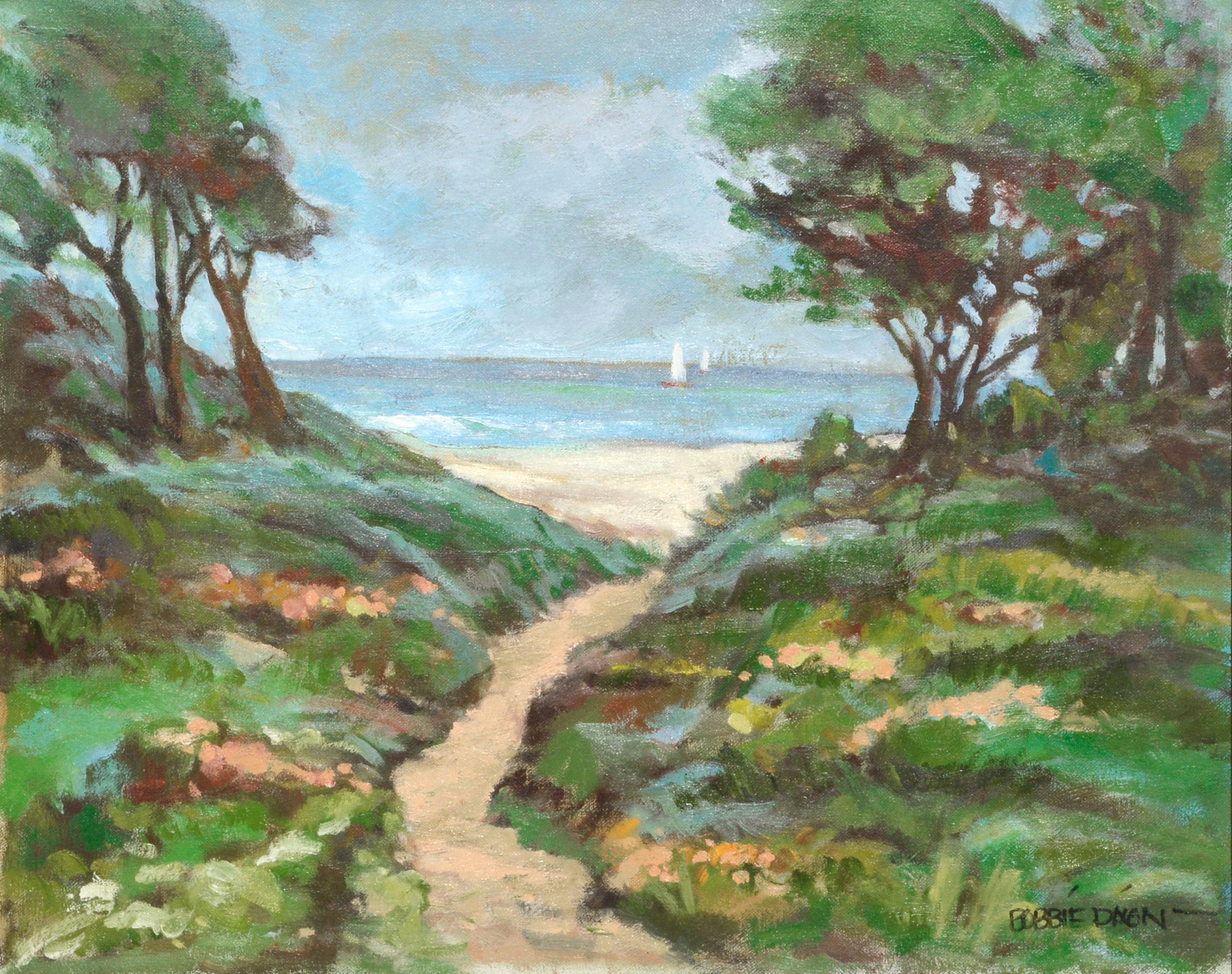 Path to the Ocean - Landscape - Painting by R. A. Bobbie Dixon