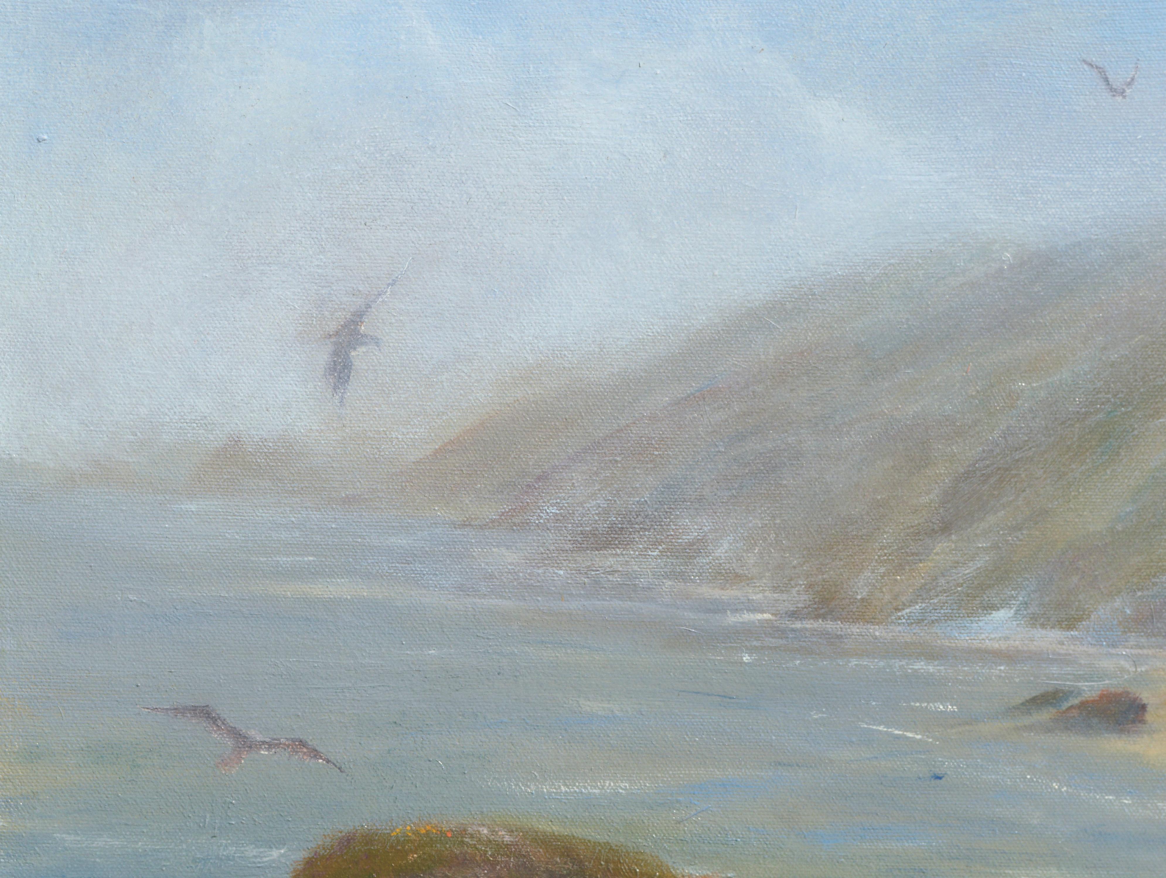 Große Big Sur Cove - Landschaft – Painting von Kenneth Lucas
