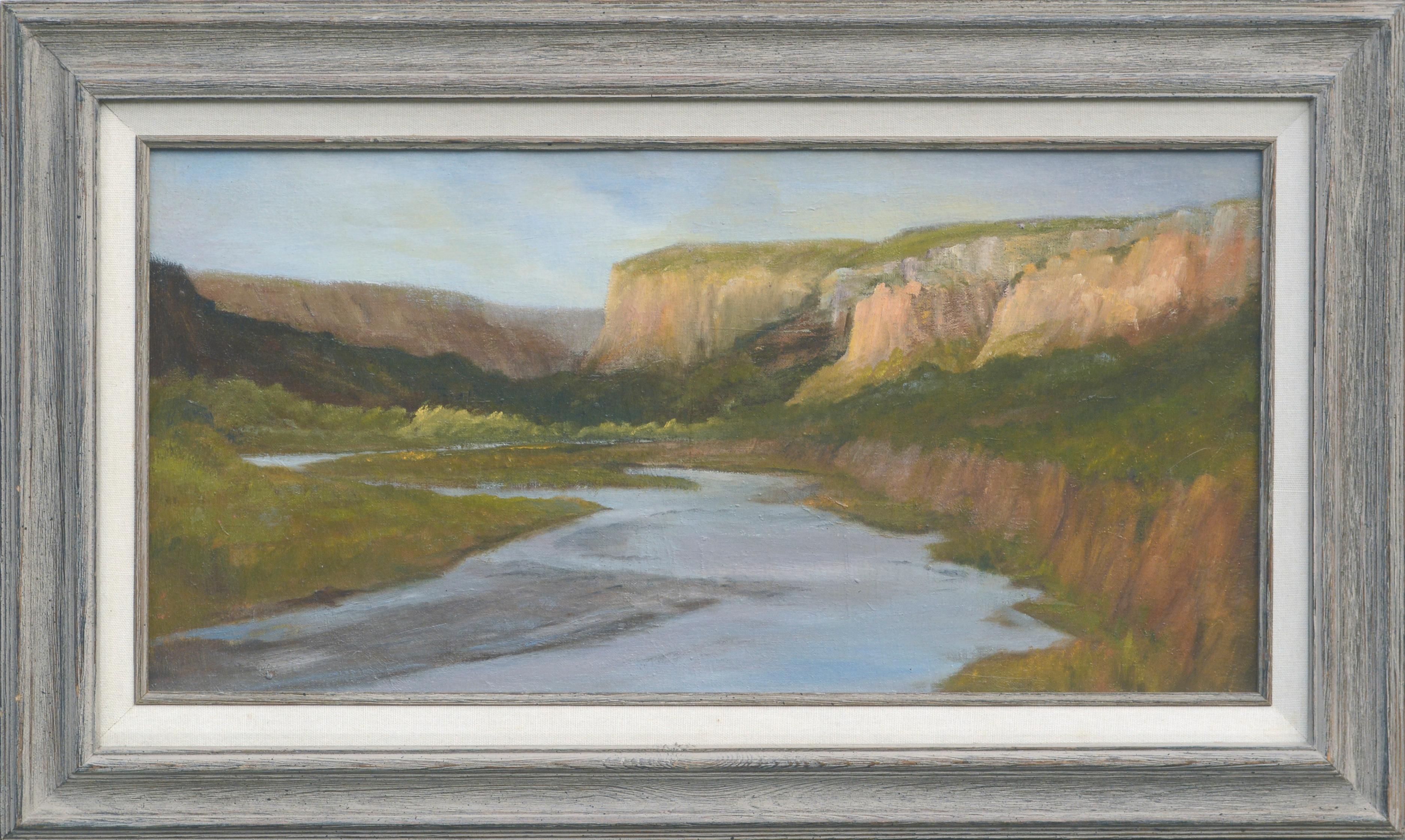 Kenneth Lucas Landscape Painting - The River Mouth - Landscape