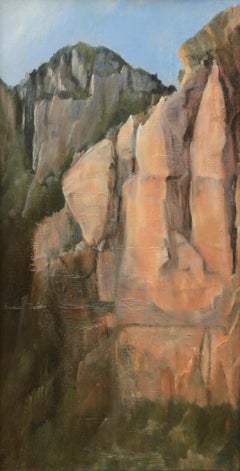 Red Cliffs, Southwestern Desert Mountain Vertical Landscape