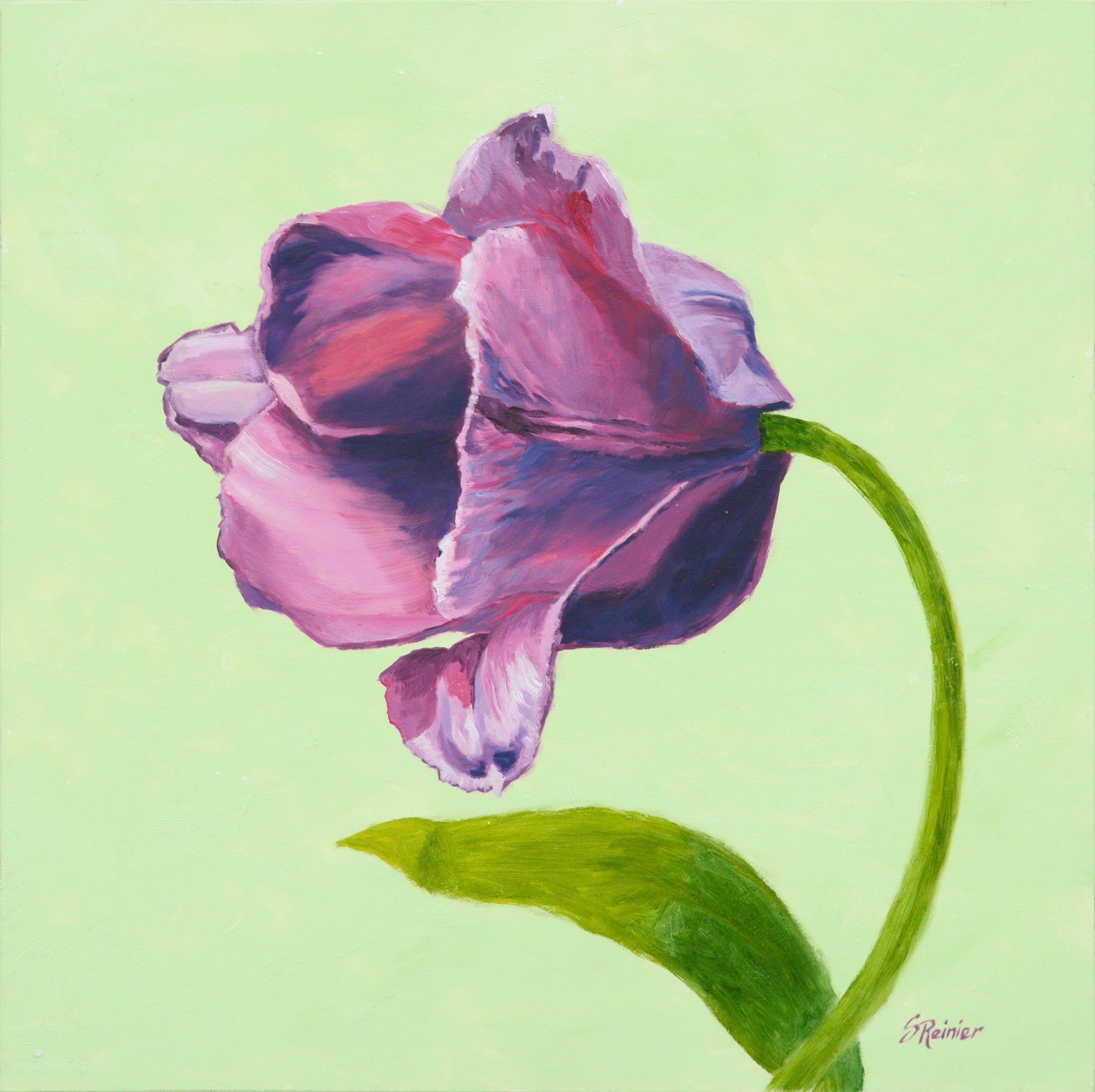 Susan Reinier Still-Life Painting - Magenta Tulip - Still Life