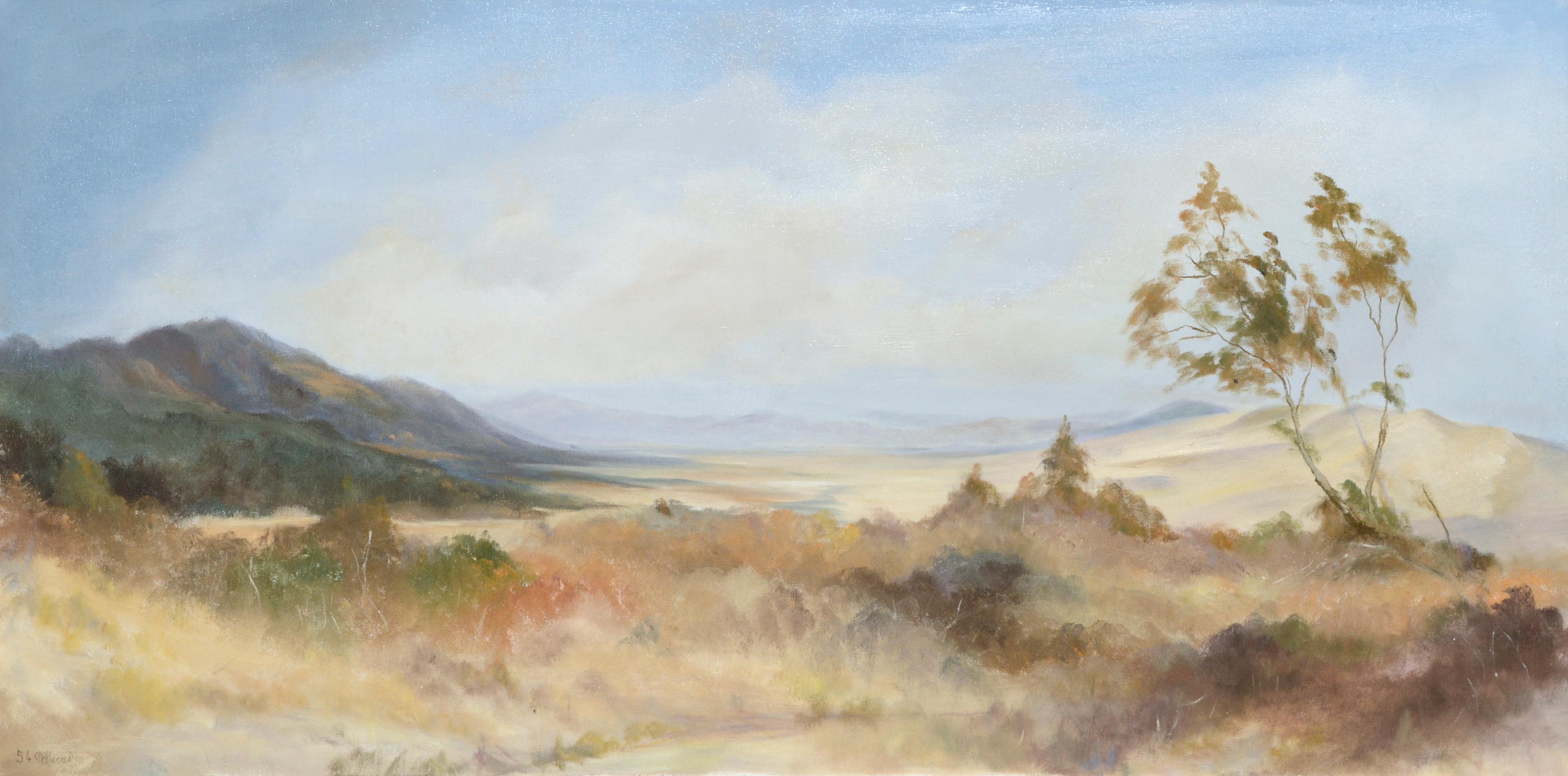 Peaceful Valley - Desert Landscape  – Painting von Kenneth Lucas