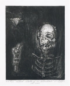 "Stati alterati di un Autorittrato", litografia in edizione limitata di Skeleton