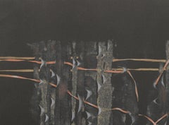 White and Gold Lace Kimono - Hand Augmented Collotype