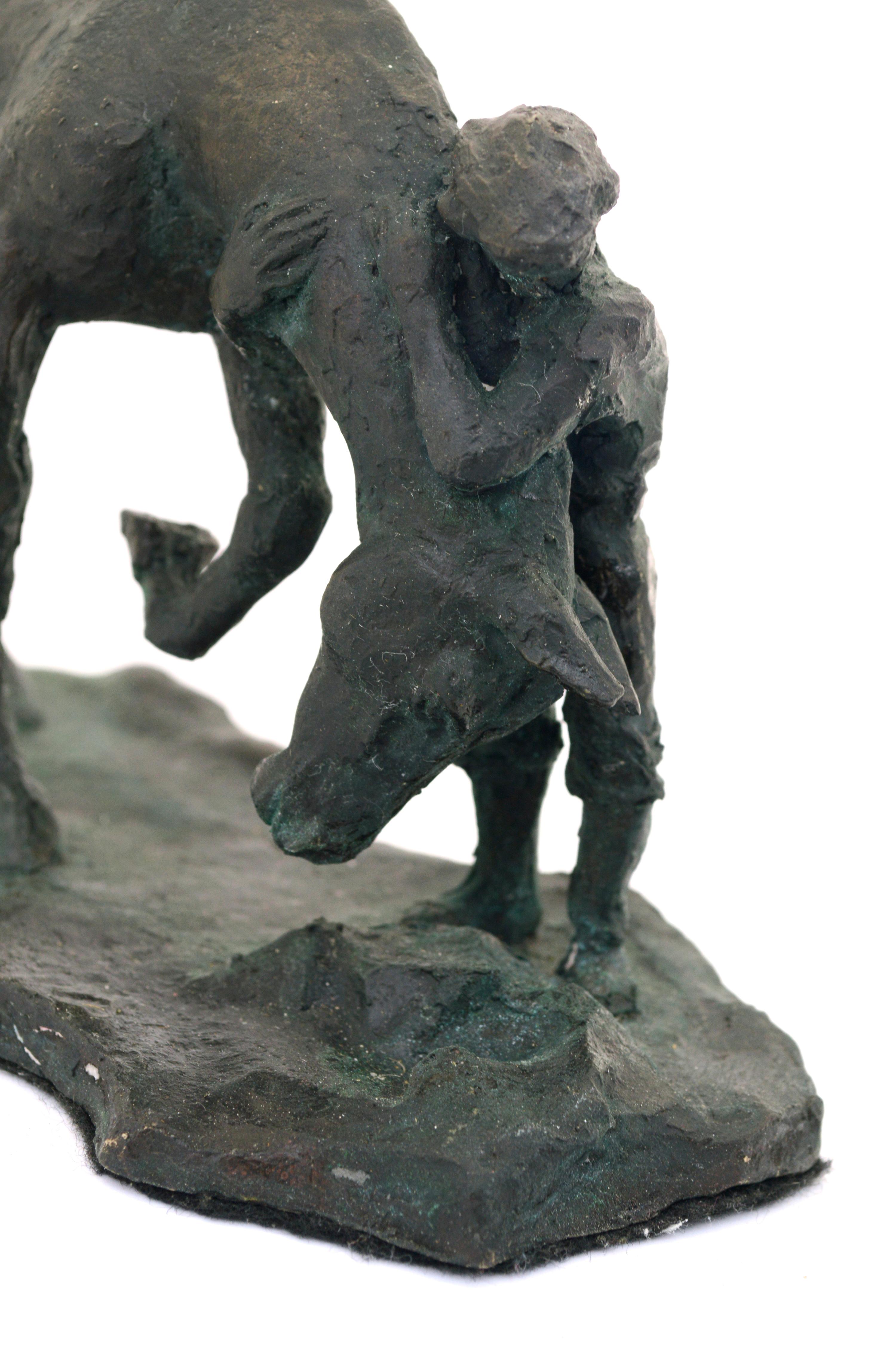 A Girl and Her Horse - Bronze Sculpture - Edition of Six 1