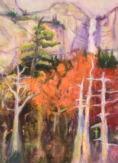 Paysage fauviste des chutes du Nevada et de la Yosemite