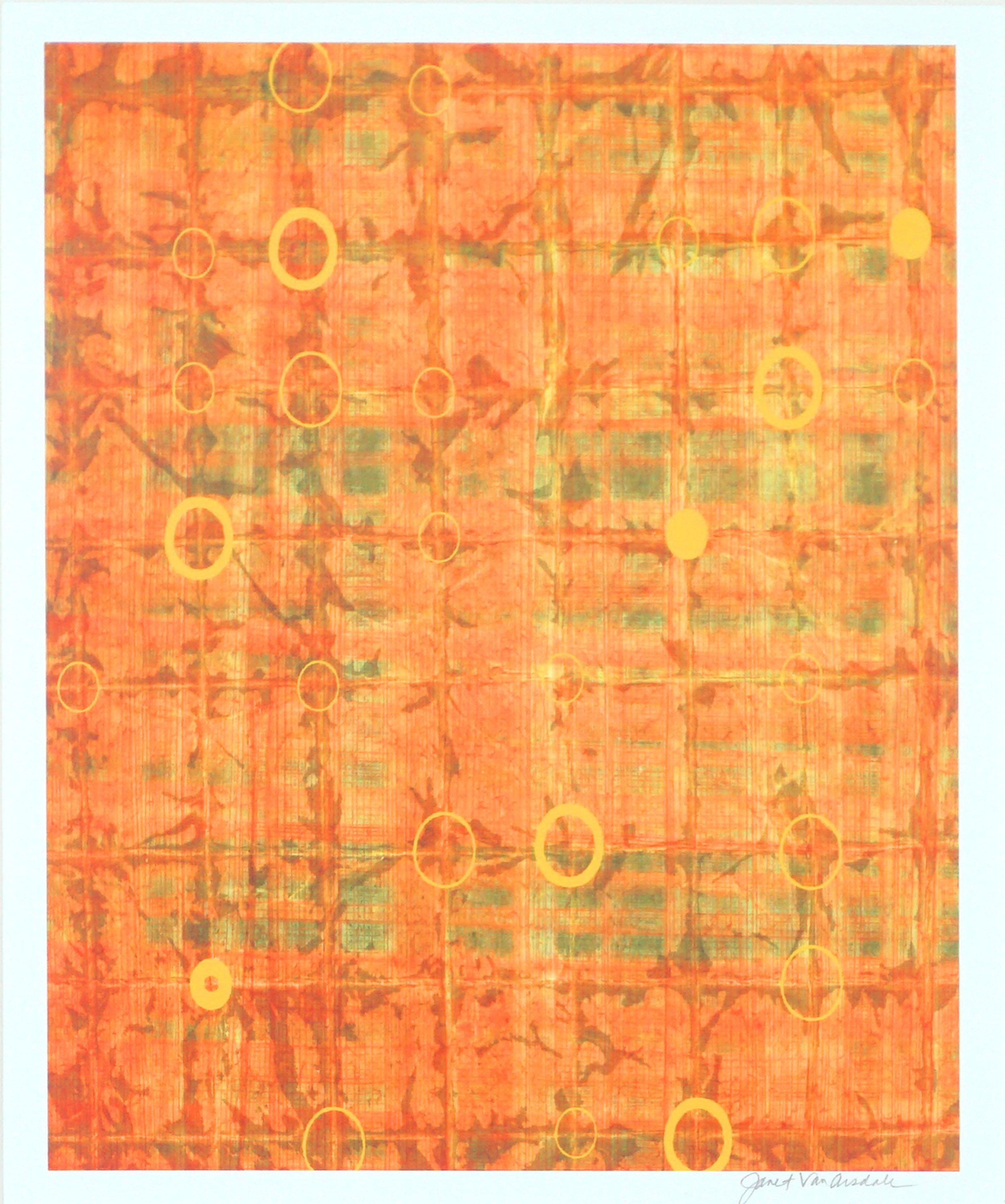Orange, Yellow and Green Abstract - Photograph by Janet Van Arsdale