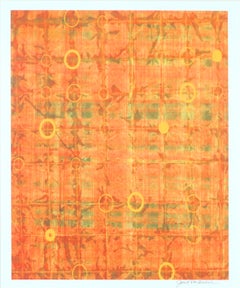 Orange, Yellow and Green Abstract