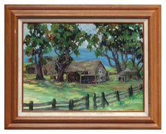 charlotte danvers Mid Century California Farm Plein Air Landscape