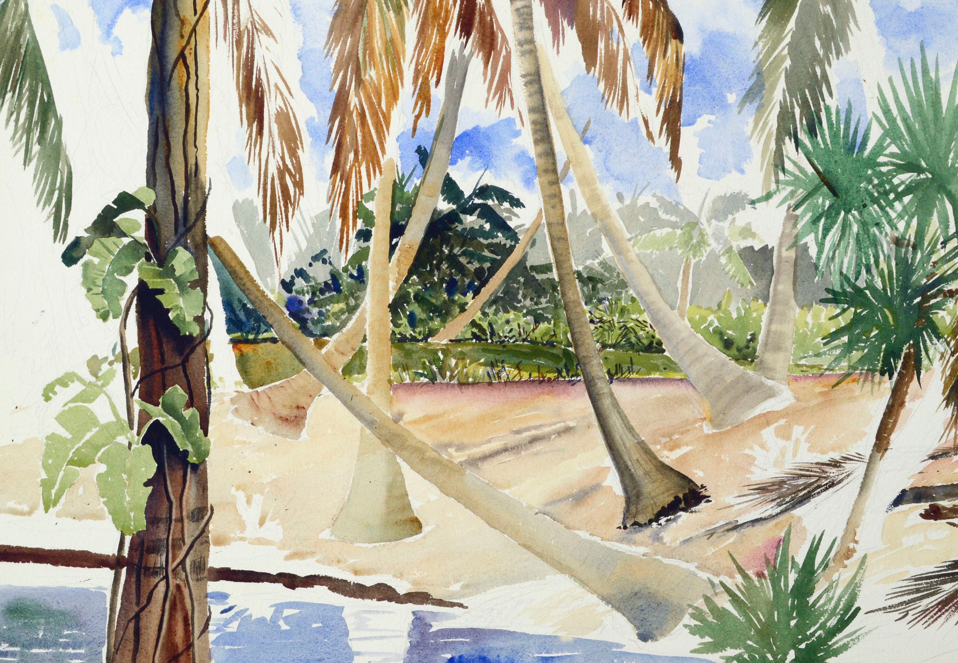 Palms in the Tropics (work in progress) - Art by Joseph Yeager