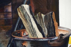 Mid Century Firewood & Hearth Still-Life (partially unfinished)