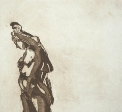 "Study 6" Figurative Abstract Lithograph