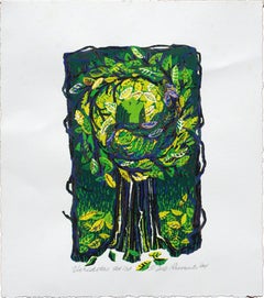 "Viriditas" - Albero stratificato in serigrafia