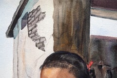 Mid Century Portrait of a Young Mexican Girl