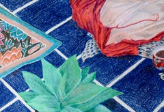 Natura morta con meditazione sulle succulente