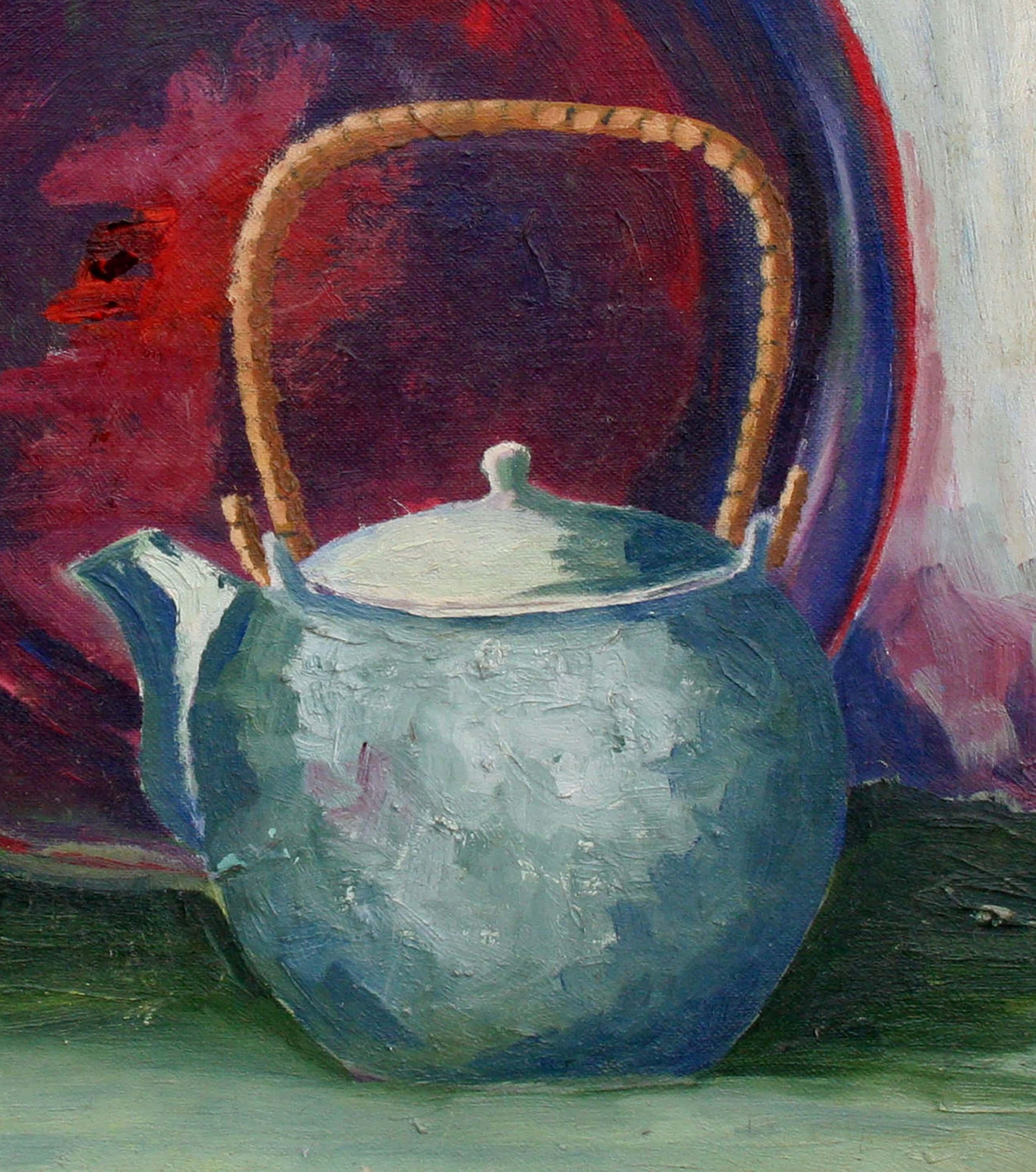 still life drawing teapot