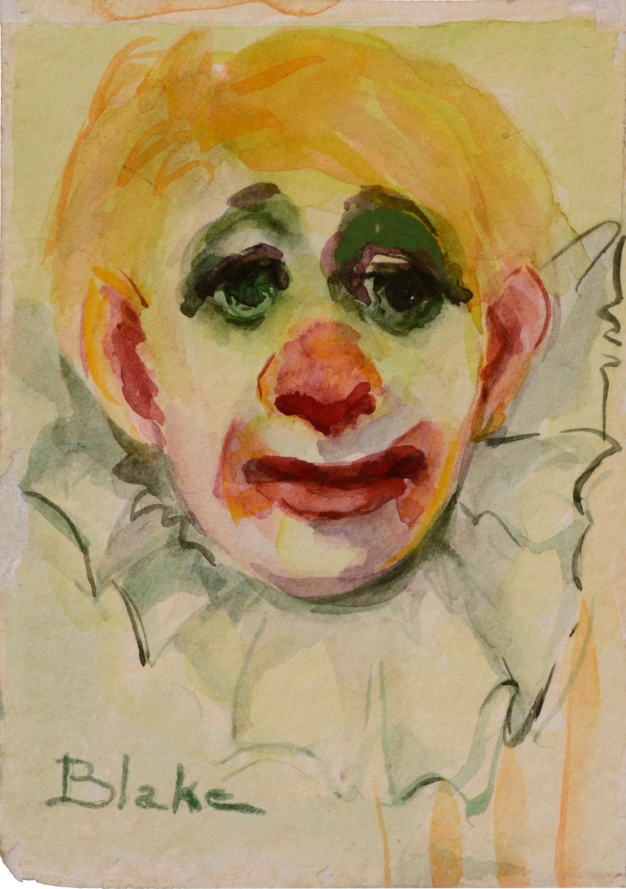 Marjorie May Blake Portrait Painting - Clown Portrait #6