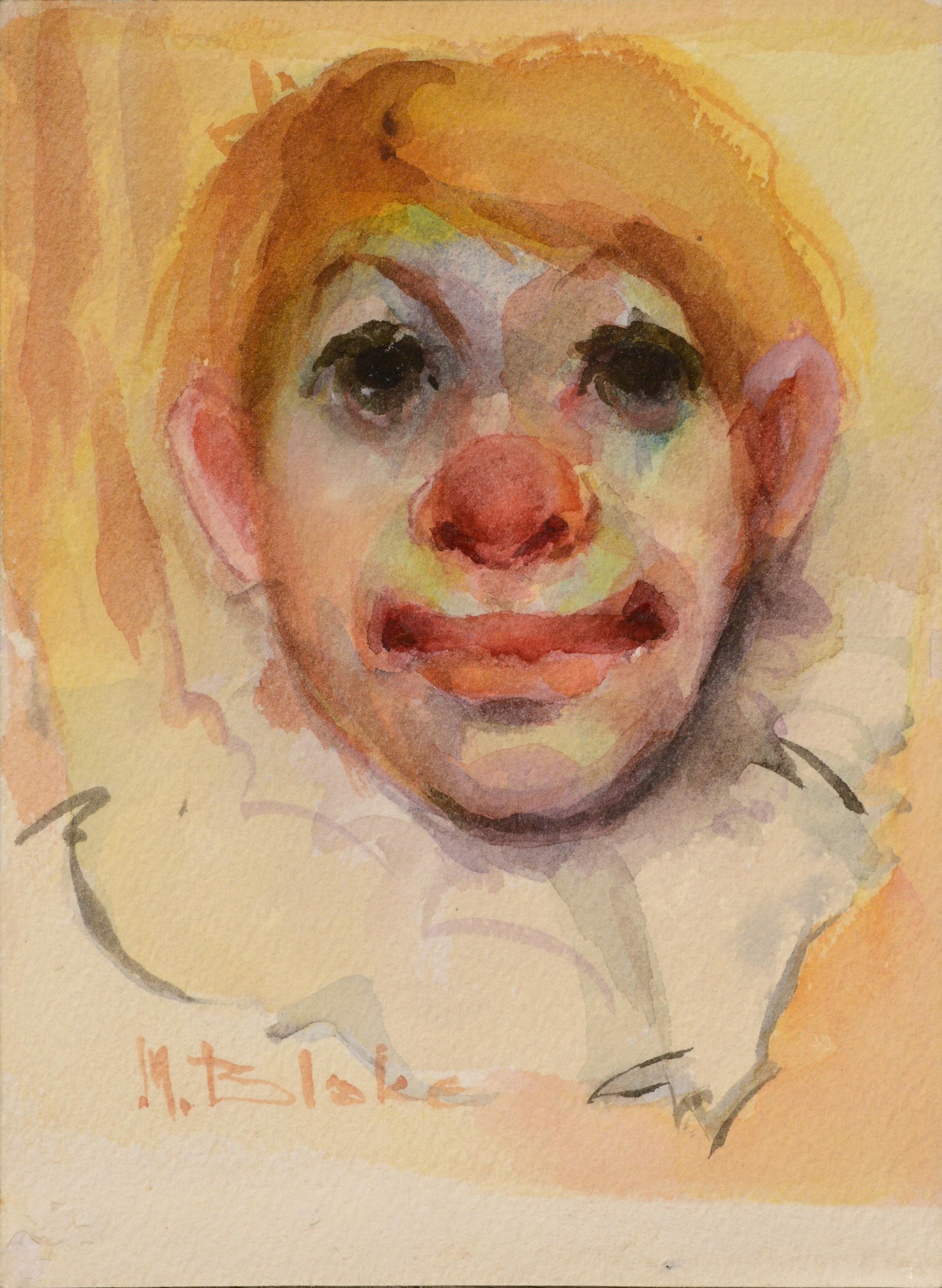 Marjorie May Blake Figurative Painting - Clown Portrait #7