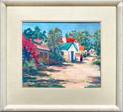 Bunter Weg, figürliche Dorflandschaft