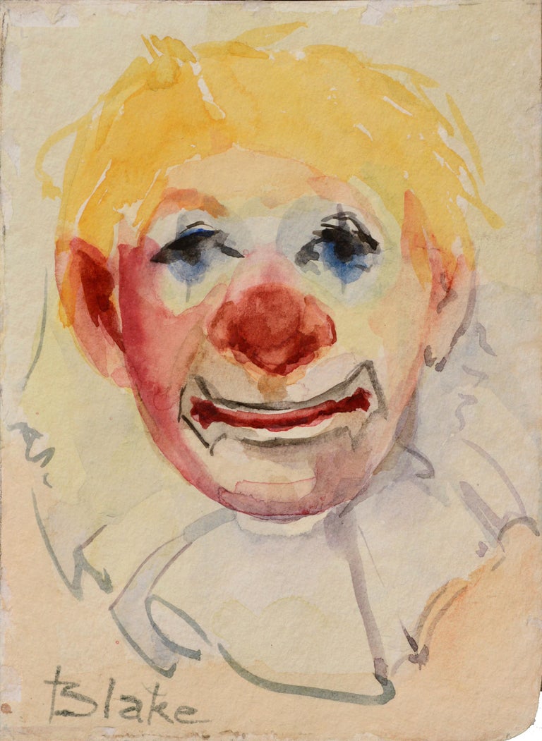 Clown Portrait #8 - Art by Marjorie May Blake