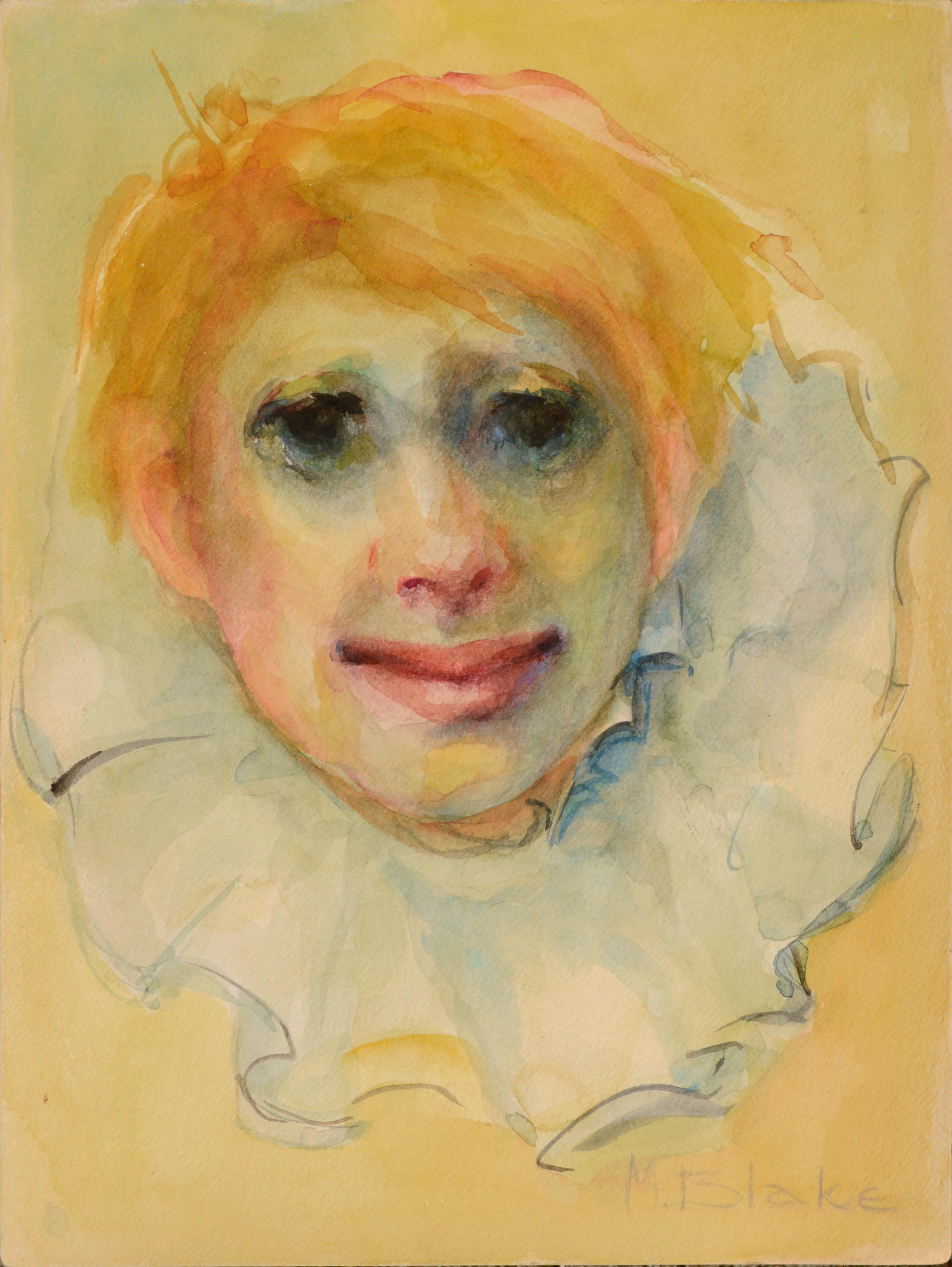 Marjorie May Blake Figurative Art - Clown Portrait #11