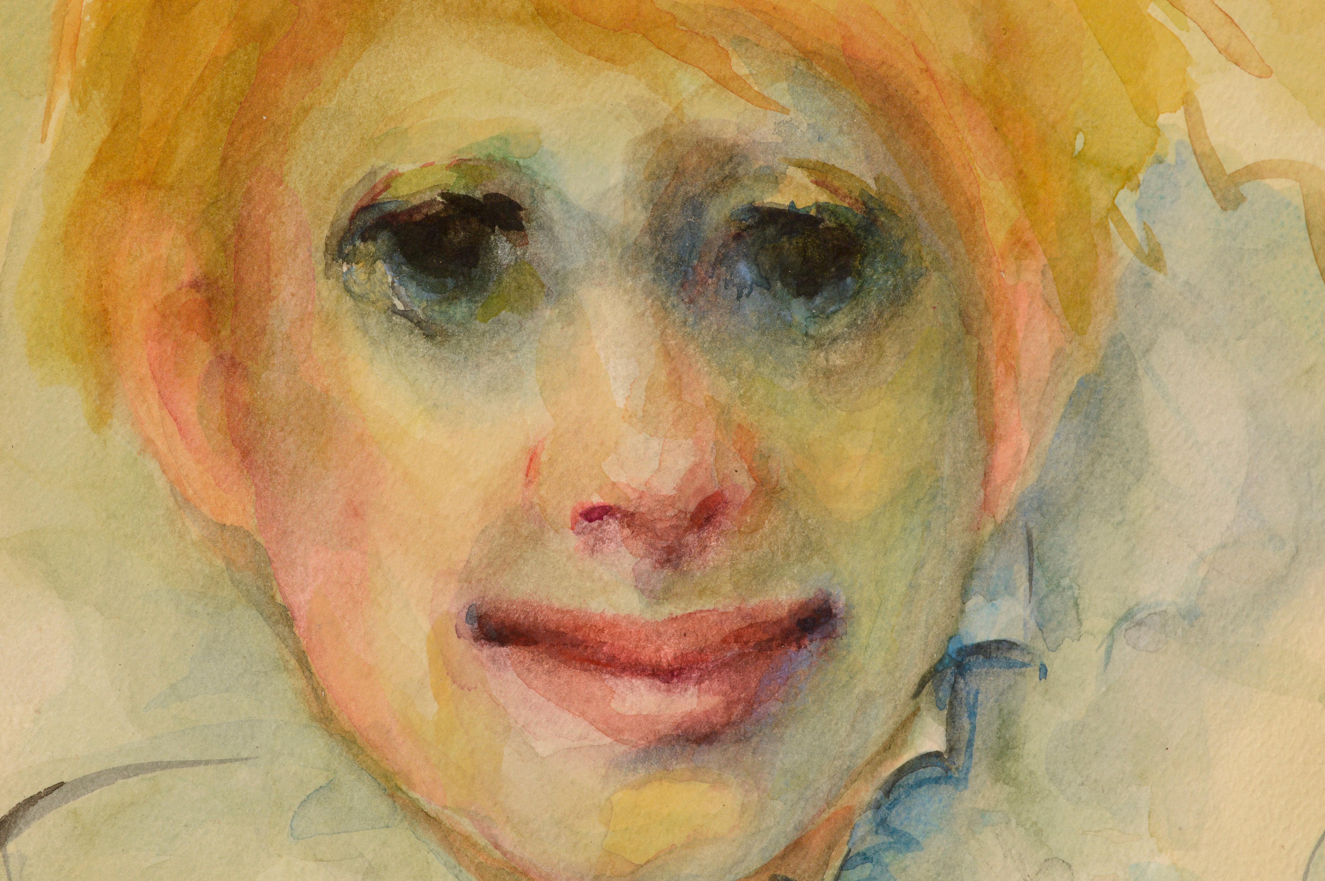 Portrait de clown n° 11 - Impressionnisme américain Art par Marjorie May Blake