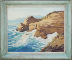 Mid Century Half Moon Bay Seascape