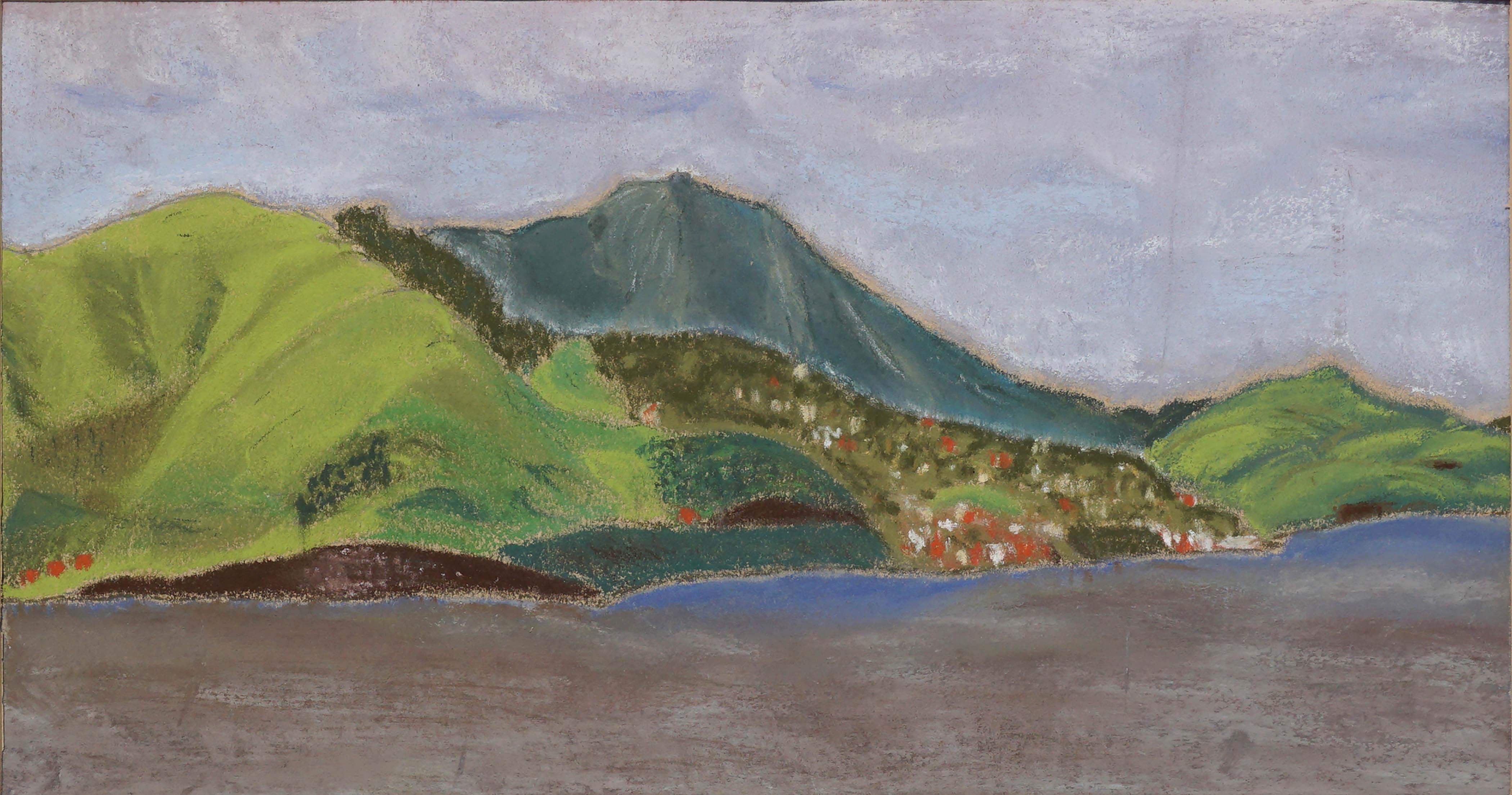 Paysage de l'île de Catalina, Avalon, fin du XIXe siècle - Painting de Guy Bedford