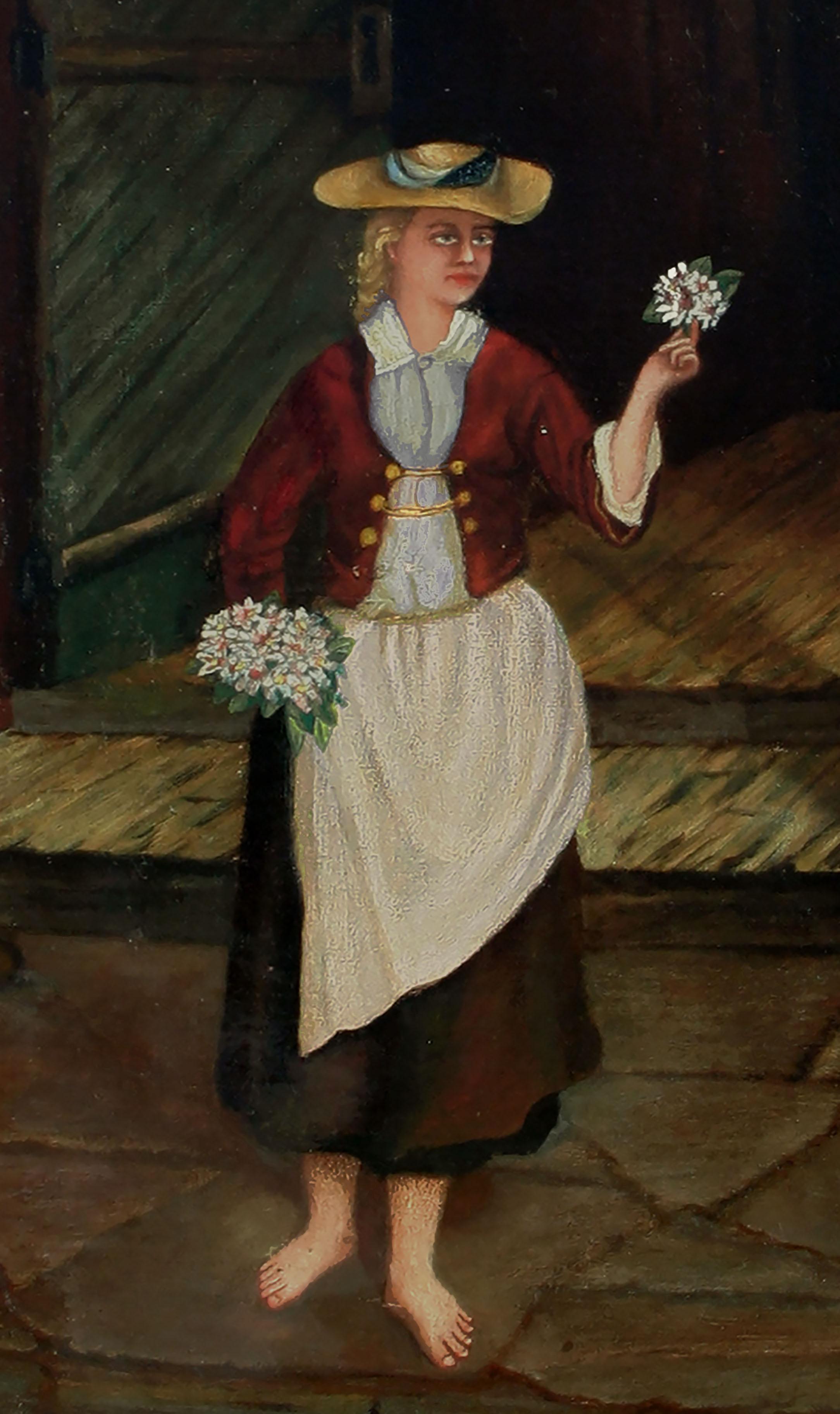 flower seller painting