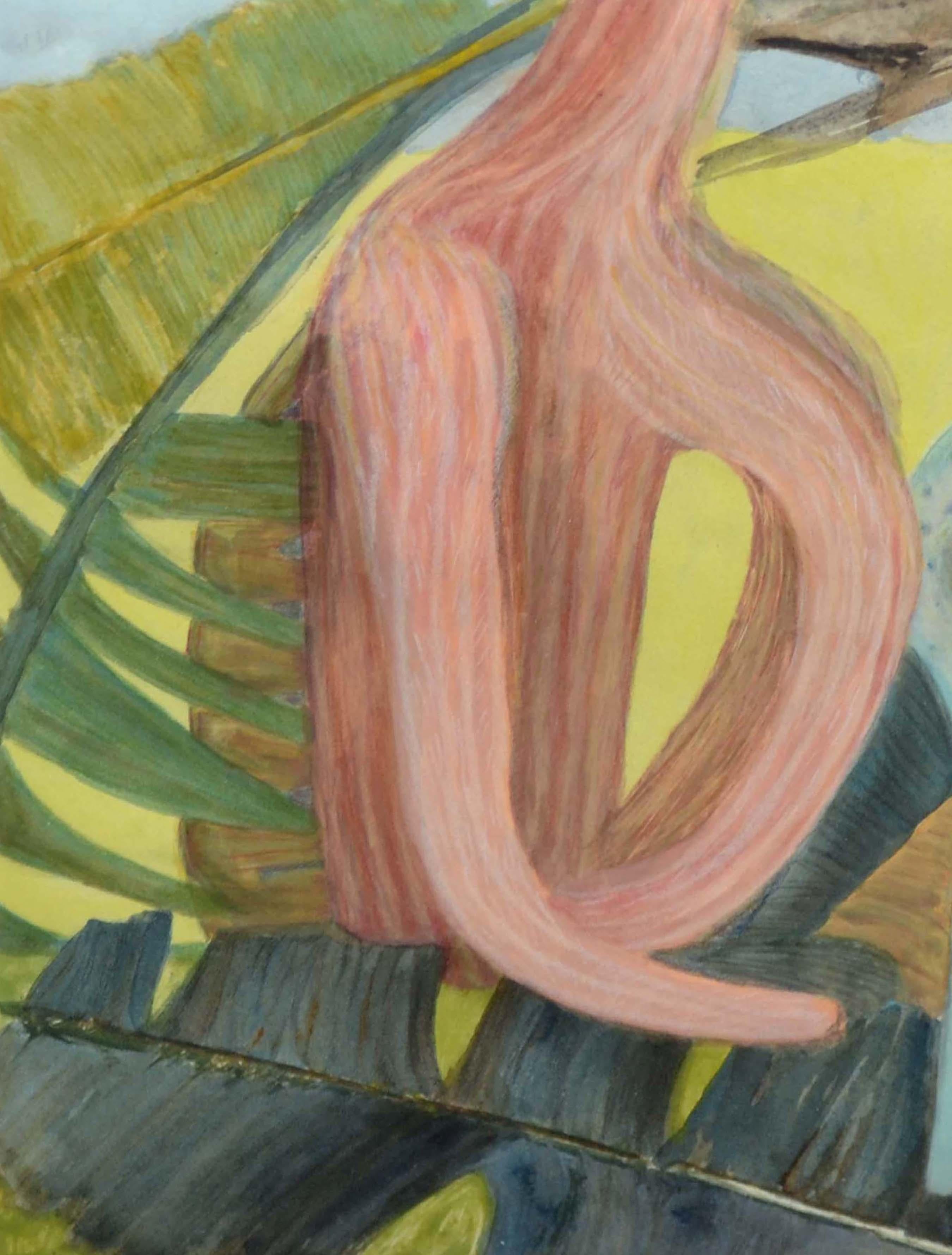 Moderne tropische abstrakte Skulpturen „Spires II“ (Braun), Landscape Art, von Claire Wolf Krantz 