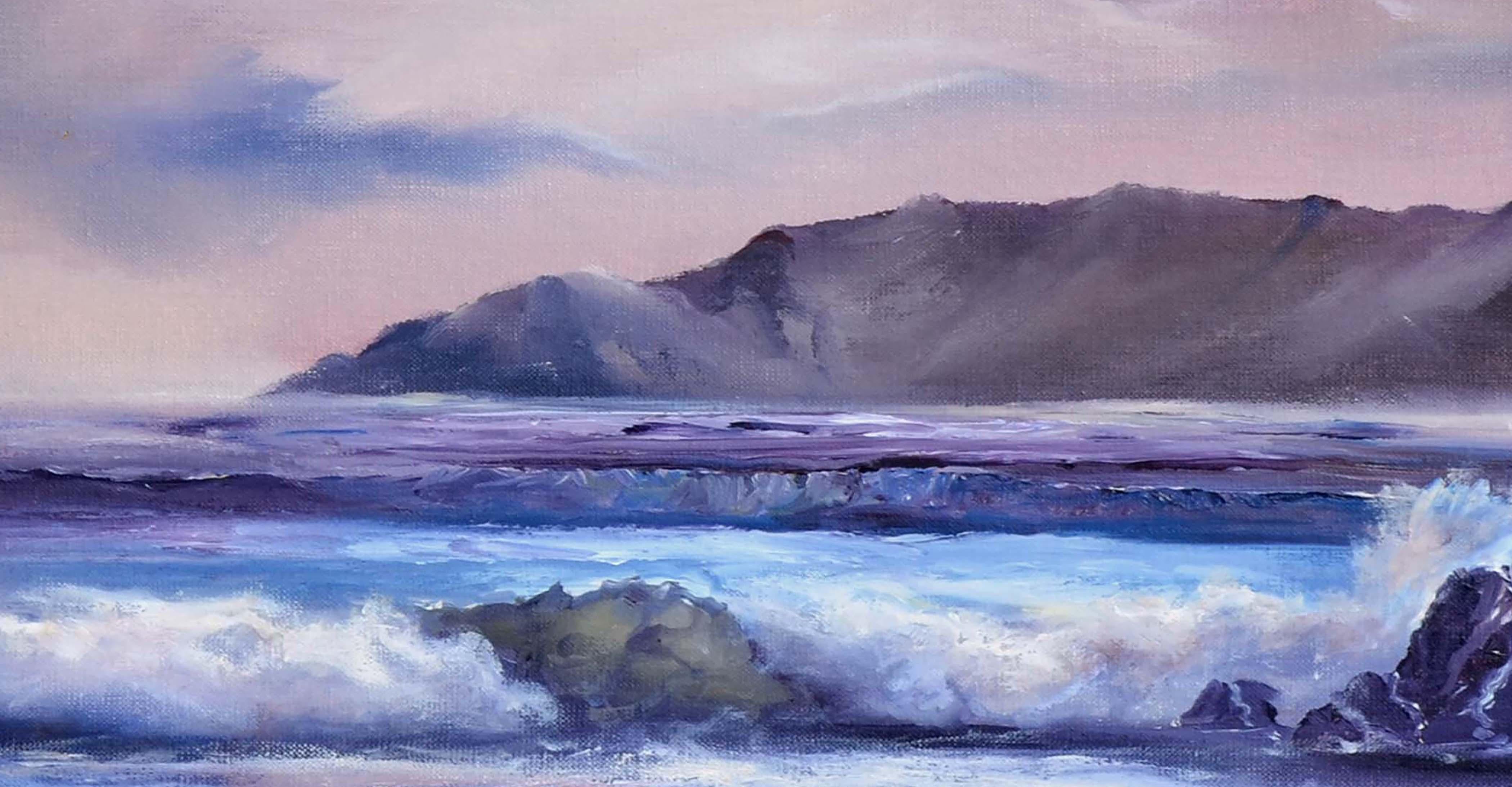 Paysage marin de la Grande côte du Sud - Réalisme Painting par R. W. Price