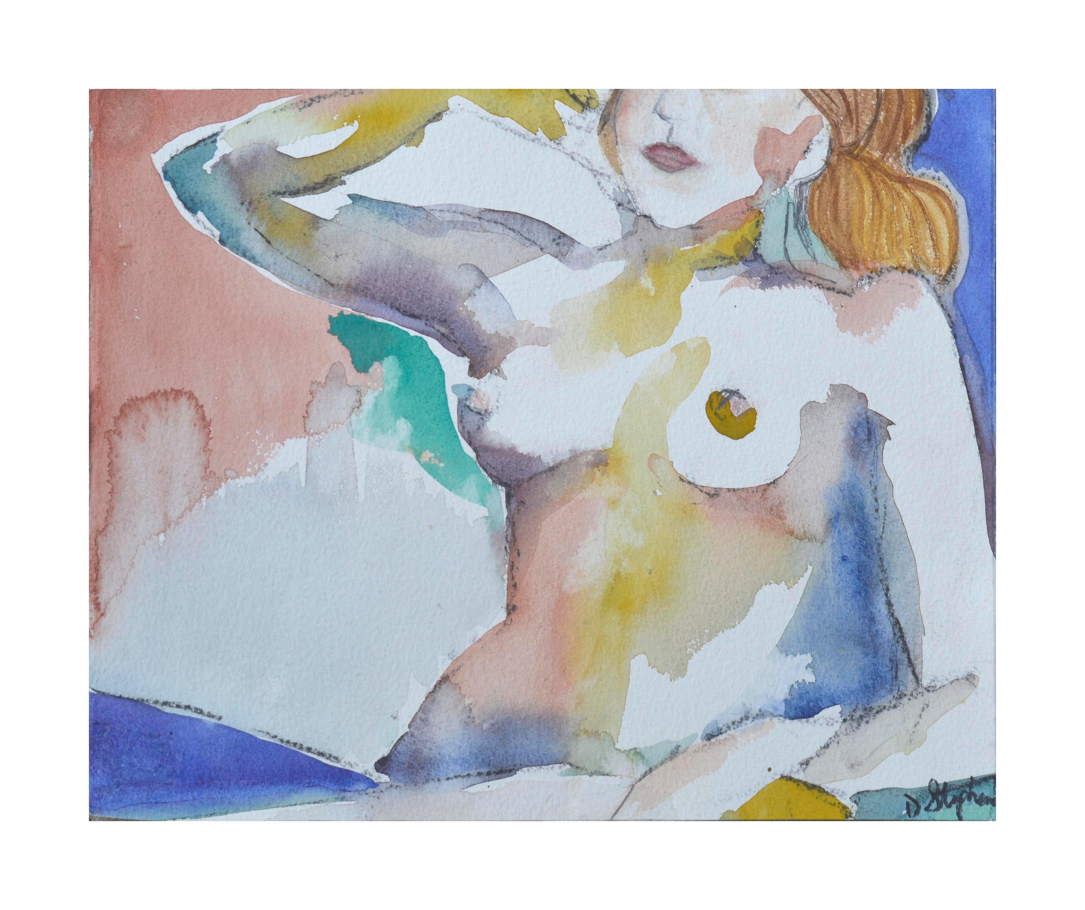 David Stephens Nude – Liegestühle/ Akt im modernistischen Stil