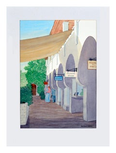 Village Shops Figural Landscape